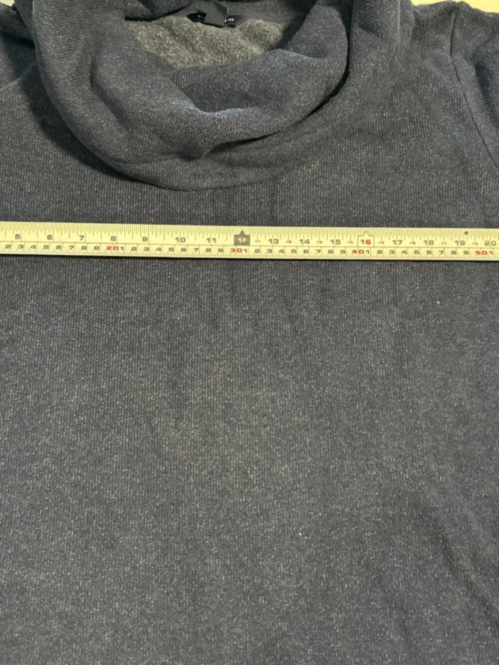 Tommy Hilfiger Navy Cowl Neck Sweater - Picture 4 of 5